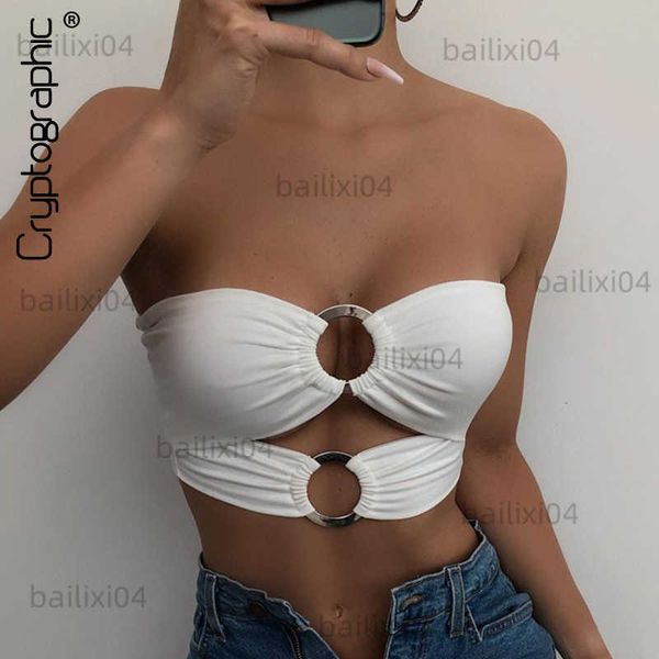 women's tanks camis cryptographic strapless rings cut out crop for women fashion chic sleeveless backless cropped short summer 2021 t2, White
women's tanks camis cryptographic strapless rings cut out crop for women fashion chic sleeveless backless cropped short summer 2021 t2, White