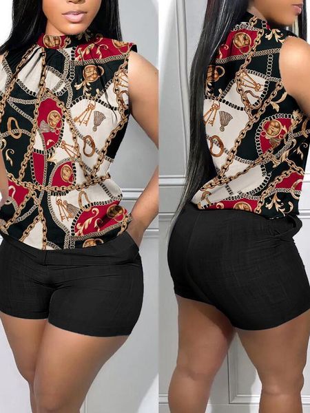 women's tracksuits sets outifits autumn geometric print casual tank shorts set of two fashion pieces for women elegant 230417, Gray
women's tracksuits sets outifits autumn geometric print casual tank shorts set of two fashion pieces for women elegant 230417, Gray