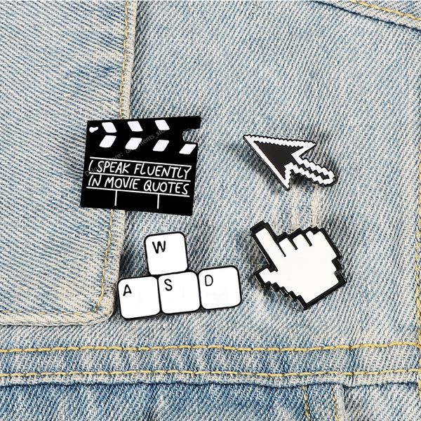 minimalism label pins worker brooches movie board computer keyboard pointer enamel backpack pin men women jewelry badges gifts fashion jewel, Gray
minimalism label pins worker brooches movie board computer keyboard pointer enamel backpack pin men women jewelry badges gifts fashion jewel, Gray