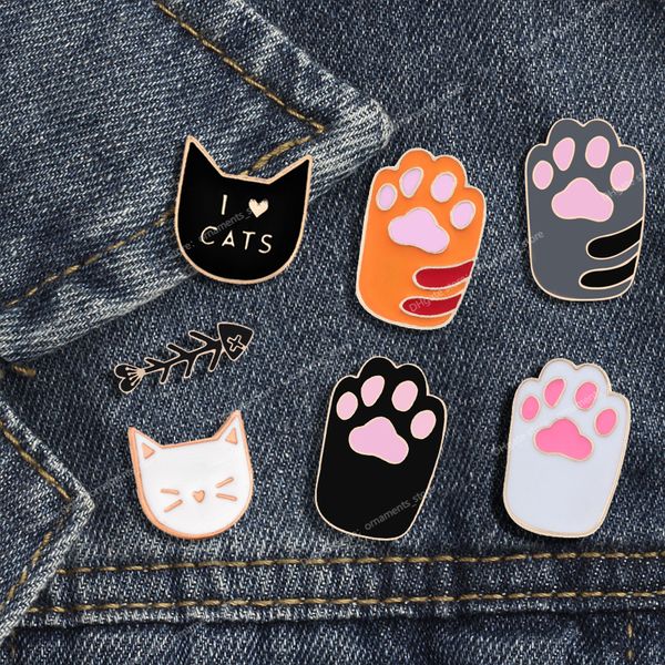 1pcs cute cartoon cat colorful foot pins acrylic badges brooch lapel pin for women clothes on the backpack accessories jewelry fashion jewel, Gray
1pcs cute cartoon cat colorful foot pins acrylic badges brooch lapel pin for women clothes on the backpack accessories jewelry fashion jewel, Gray