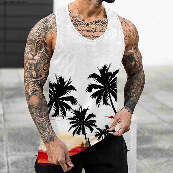 men' tank men' hawaii palm tree printed sleeveless tee tank summer casual beach vest o neck shirt men gym clothing bodybuildin, White;black
men' tank men' hawaii palm tree printed sleeveless tee tank summer casual beach vest o neck shirt men gym clothing bodybuildin, White;black