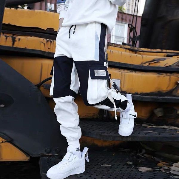 cargo pants men's spring and autumn style tide brand pants male student korean version of the trend casual pants loose nine points bund, Black
cargo pants men's spring and autumn style tide brand pants male student korean version of the trend casual pants loose nine points bund, Black