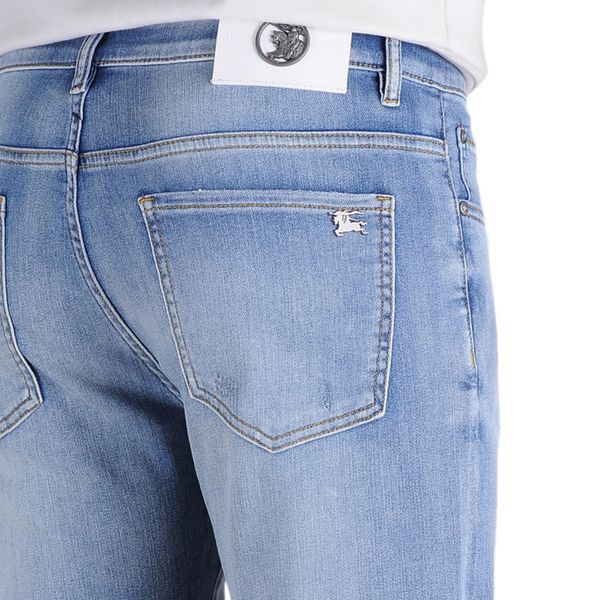 men's jeans spring summer thin denim slim fit european american high-end brand small straight pants jh6055-9, Blue
men's jeans spring summer thin denim slim fit european american high-end brand small straight pants jh6055-9, Blue