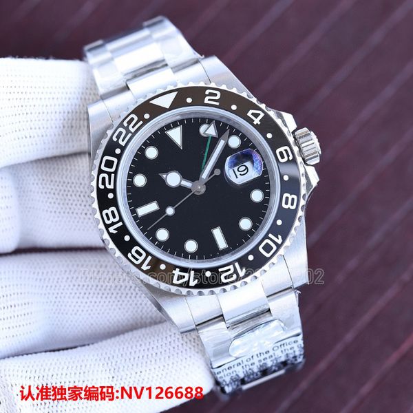 full black gmt ii watches for men designer automatic watch mens classic marster watchs oyster band black bezel diasl 40mm wristwatch sapphir, Slivery;golden
full black gmt ii watches for men designer automatic watch mens classic marster watchs oyster band black bezel diasl 40mm wristwatch sapphir, Slivery;golden