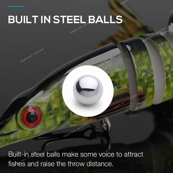 3/5pcs lifelike pike wobblers sets 12.5cm 18g 8-segments jointed artificial bait for pike fishing tackle sinking lures fishingfishing lures
3/5pcs lifelike pike wobblers sets 12.5cm 18g 8-segments jointed artificial bait for pike fishing tackle sinking lures fishingfishing lures