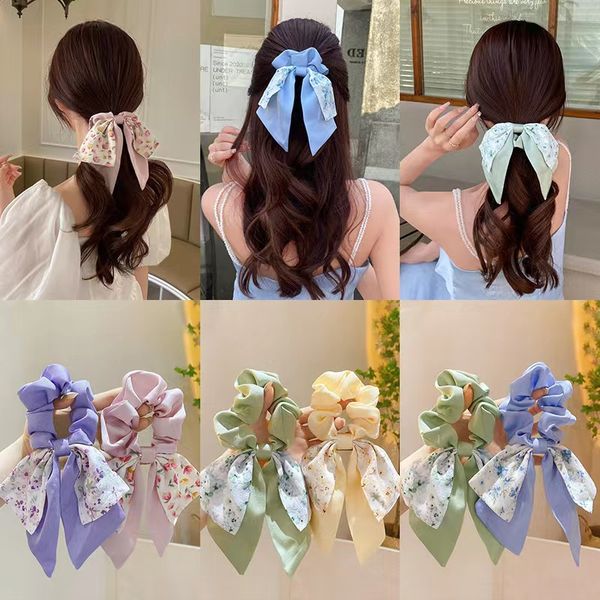 2023 new fashion silk bowknot elastic hair rubber bands for women summer floral hair ties daily wear ponytail holder hair accessories hairje, Pink
2023 new fashion silk bowknot elastic hair rubber bands for women summer floral hair ties daily wear ponytail holder hair accessories hairje, Pink