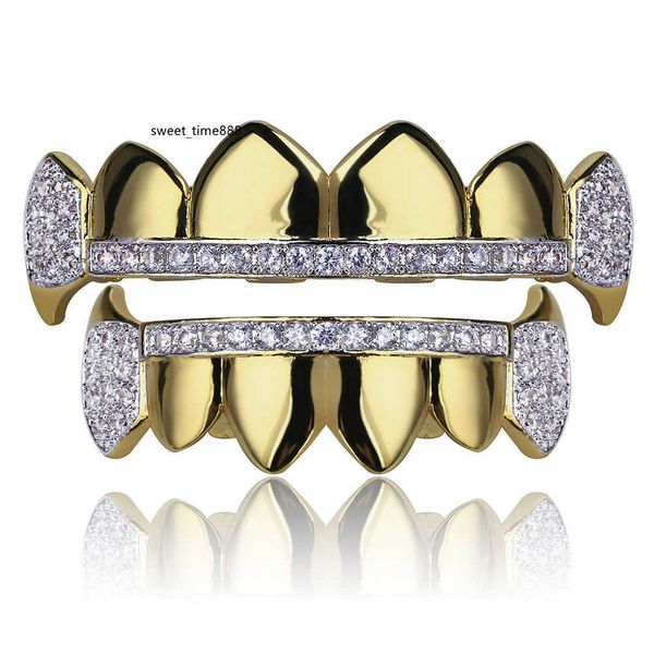 18k real gold teeth grillz caps iced out bottom vampire fangs dental grill set wholesale, Black
18k real gold teeth grillz caps iced out bottom vampire fangs dental grill set wholesale, Black