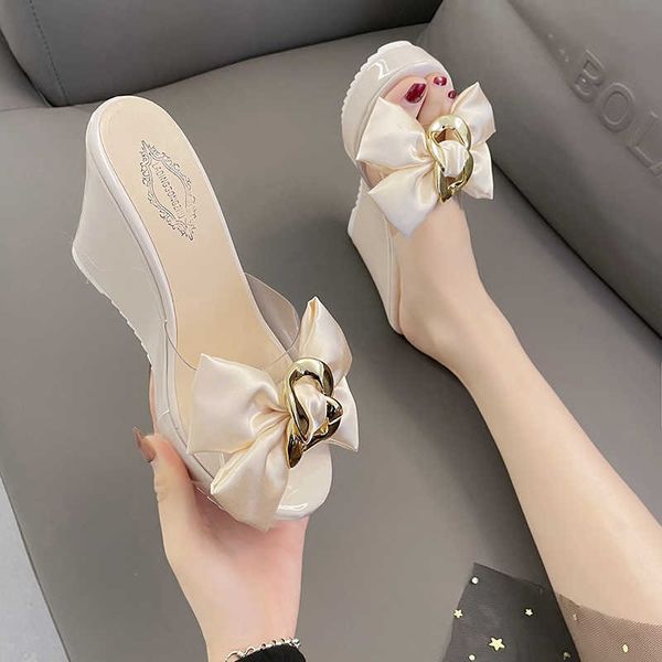 slippers wedge slippers for women big butterfly decor summer sandals comfort pvc transparent slides women platform slippers high heels j2304, Black
slippers wedge slippers for women big butterfly decor summer sandals comfort pvc transparent slides women platform slippers high heels j2304, Black