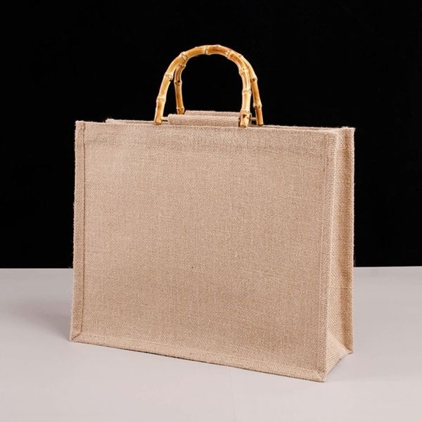 evening bags portable burlap jute shopping bag handbag bamboo loop handles reusable tote grocery for women girls 230417
evening bags portable burlap jute shopping bag handbag bamboo loop handles reusable tote grocery for women girls 230417