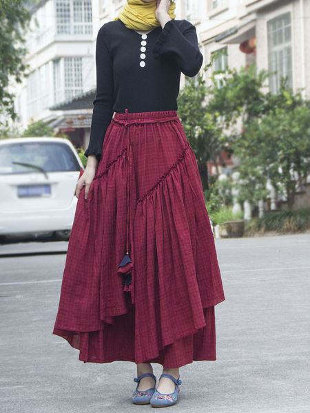 skirts cotton linen women medieval skirt women print dubai turkey retro ethnic lace-up skirt muslim maxi long skirt spring summer 230417, Black
skirts cotton linen women medieval skirt women print dubai turkey retro ethnic lace-up skirt muslim maxi long skirt spring summer 230417, Black