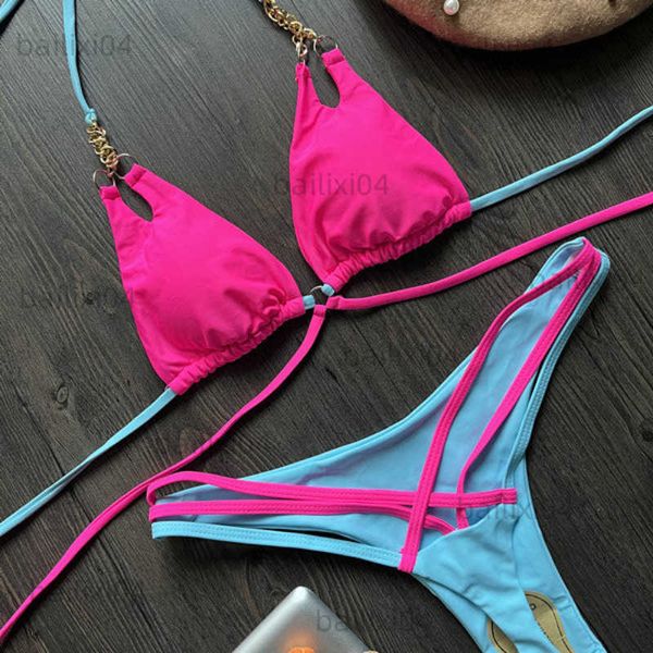 women's swimwear qinjoyer chain bikini women swimwear patchwork thong swimsuit 2023 summer bathing suit beach wear swim female bikini s, White;black
women's swimwear qinjoyer chain bikini women swimwear patchwork thong swimsuit 2023 summer bathing suit beach wear swim female bikini s, White;black