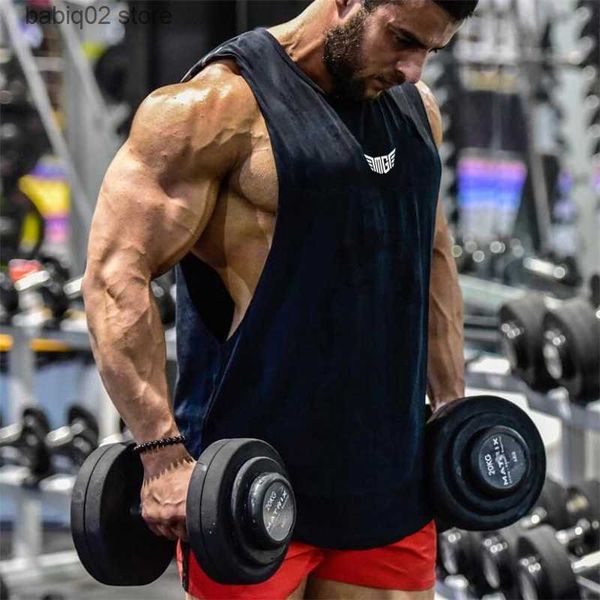 men' tank bodybuilding tank men sports sleeveless shirt muscle guys vest fitness drop armhole solid tees cotton gym singlets t23041, White;black
men' tank bodybuilding tank men sports sleeveless shirt muscle guys vest fitness drop armhole solid tees cotton gym singlets t23041, White;black