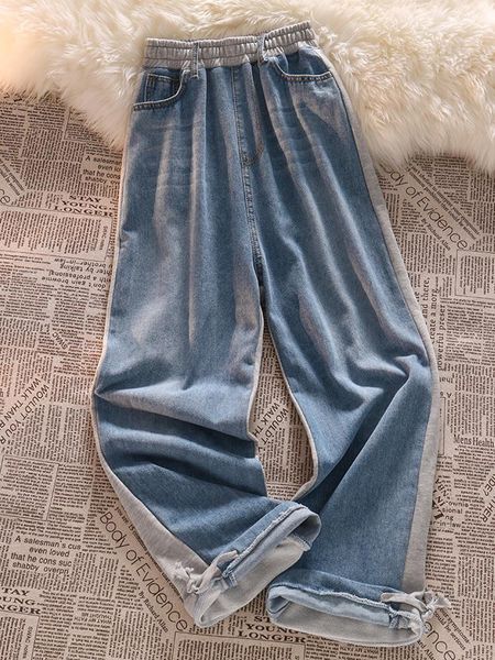 jeans syiwidii patchwork boyfriend jeans elastic band high waist denim pants fashion streetwear straight wide leg loose baggy trousers, Blue
jeans syiwidii patchwork boyfriend jeans elastic band high waist denim pants fashion streetwear straight wide leg loose baggy trousers, Blue