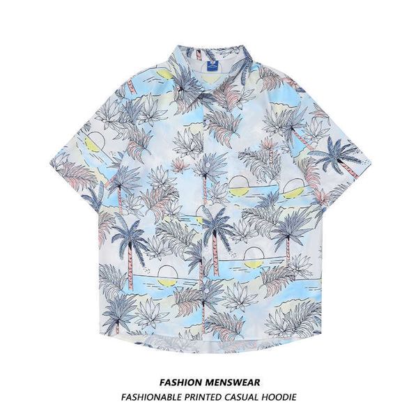 men's casual shirts oversize printing 2022 summer new plant hnted male female dents versatile loose couple casual shirt j230417, White;black
men's casual shirts oversize printing 2022 summer new plant hnted male female dents versatile loose couple casual shirt j230417, White;black