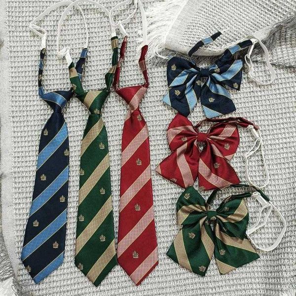 japanese jk crown knot tie bow suit red navy blue striped matching shirt for women, Black;blue
japanese jk crown knot tie bow suit red navy blue striped matching shirt for women, Black;blue