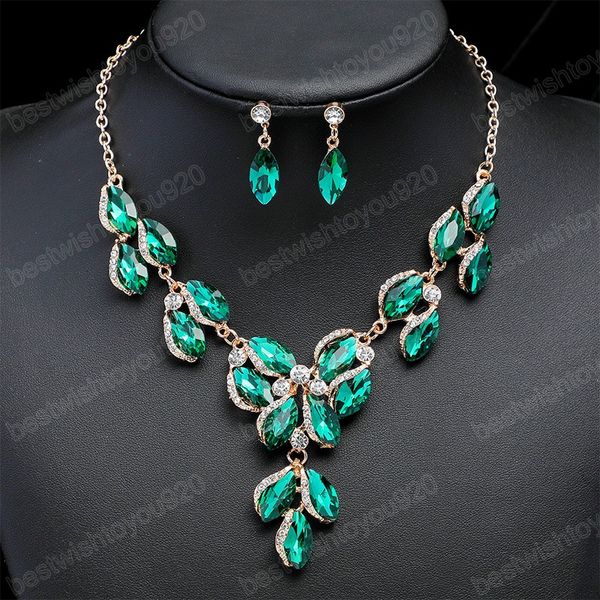 leaves crystal jewelry sets for women wedding party jewelry accessories rhinestone stud earrings & necklace set gift, Silver
leaves crystal jewelry sets for women wedding party jewelry accessories rhinestone stud earrings & necklace set gift, Silver