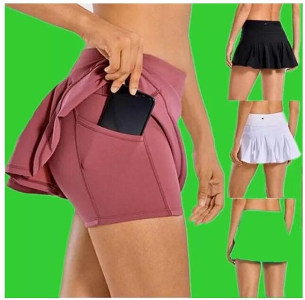 lu yoga tennis skirt running sports golf skirt mid-waist pleated skirt back waist pocket zipper gym cloth jllega gae, White;red
lu yoga tennis skirt running sports golf skirt mid-waist pleated skirt back waist pocket zipper gym cloth jllega gae, White;red