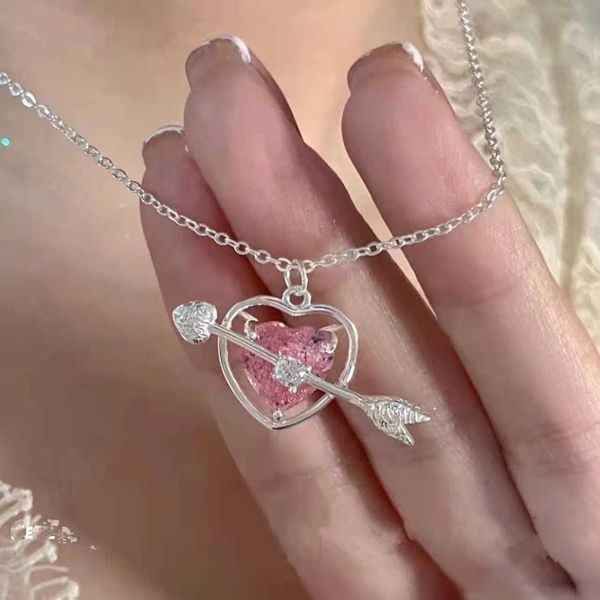 pendant necklaces nonoyes fashion cupid eros arrow heart pendant necklace simple design crystal necklace for women romantic love jewelry gif, Silver
pendant necklaces nonoyes fashion cupid eros arrow heart pendant necklace simple design crystal necklace for women romantic love jewelry gif, Silver