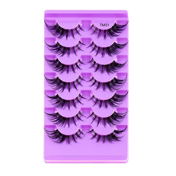 transparent stalk 7pairs/set natural long false eyelashes dramatic fluffy 3d faux mink lashes wispy eye lashes thick soft daily
transparent stalk 7pairs/set natural long false eyelashes dramatic fluffy 3d faux mink lashes wispy eye lashes thick soft daily