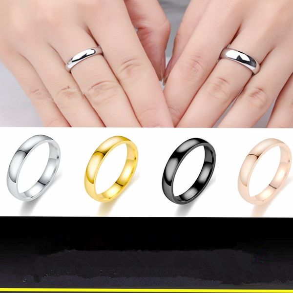 designer rings 4mm round stainless steel polished rings titanium steel couple rings hand jewelry, Silver
designer rings 4mm round stainless steel polished rings titanium steel couple rings hand jewelry, Silver