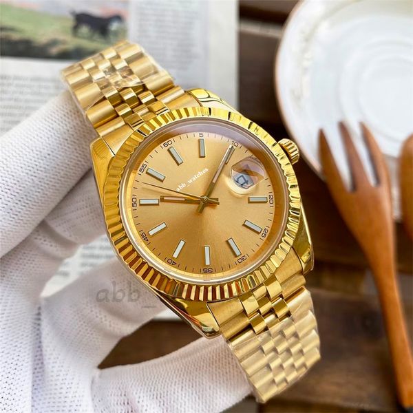 abb_watches mens watch couple automatic 41/36mm mechanical 31/28 quartz watches with box date just gold watch dress round stainless steel wr, Slivery;brown
abb_watches mens watch couple automatic 41/36mm mechanical 31/28 quartz watches with box date just gold watch dress round stainless steel wr, Slivery;brown