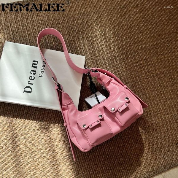 shoulder bags luxury y2k girls bag vintage hobos fashion moto biker rock style double pocket pu leather casual handbags for women
shoulder bags luxury y2k girls bag vintage hobos fashion moto biker rock style double pocket pu leather casual handbags for women