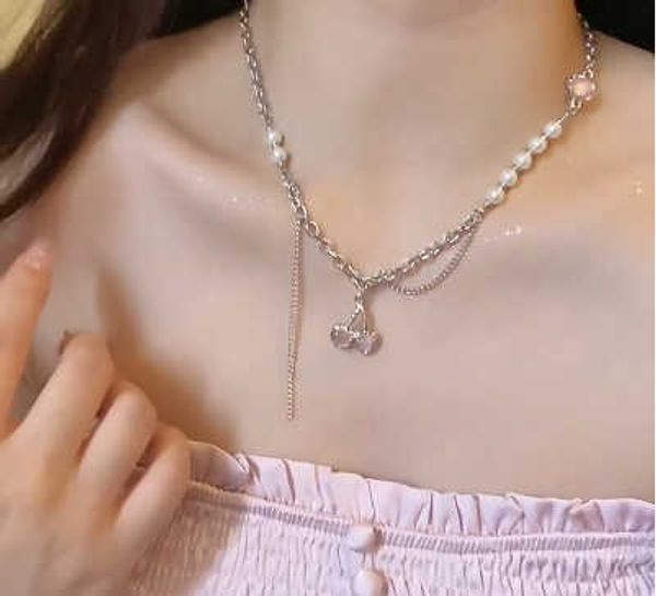 pendant necklaces kpop cherry pink crystal pendant necklace long tassels pearl for women girls party jewelry y2k sweet clavicle chain choker, Silver
pendant necklaces kpop cherry pink crystal pendant necklace long tassels pearl for women girls party jewelry y2k sweet clavicle chain choker, Silver
