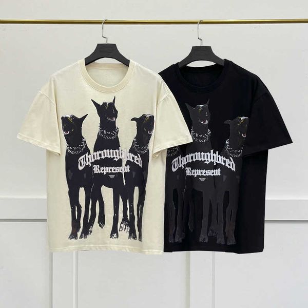 2023 fashion men's and women's t shirts uk high street brand representative vtg doberman short sleeve loose american underlay coup, White
2023 fashion men's and women's t shirts uk high street brand representative vtg doberman short sleeve loose american underlay coup, White