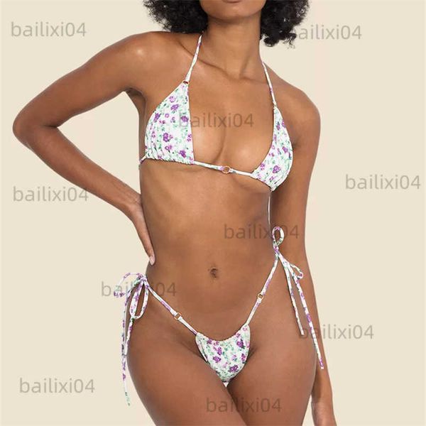 women's swimwear spoondrift floral micro thong bikini sets for women cute triangle high cut bathing suits swimsuits 2022 biquini swimwe, White;black
women's swimwear spoondrift floral micro thong bikini sets for women cute triangle high cut bathing suits swimsuits 2022 biquini swimwe, White;black