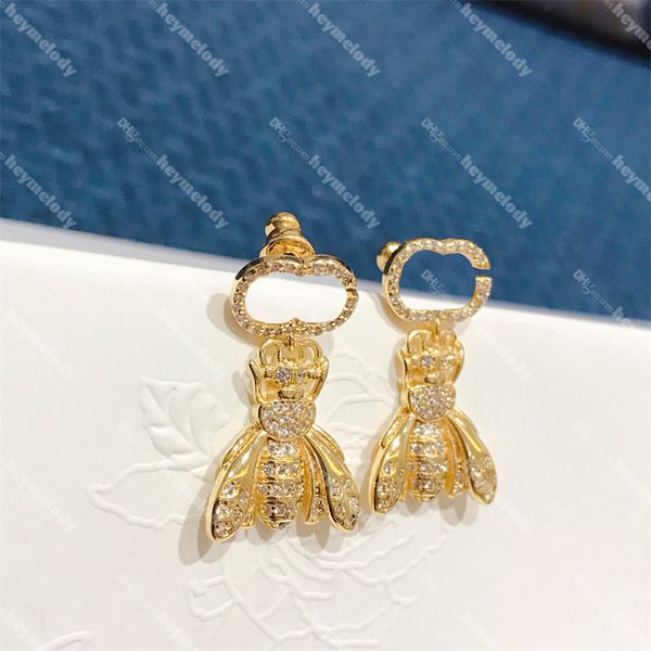 luxury diamond bee pendant studs crystal gold hoop earrings ladies rhinestone dangler jewelry earring party wedding, Golden;silver
luxury diamond bee pendant studs crystal gold hoop earrings ladies rhinestone dangler jewelry earring party wedding, Golden;silver