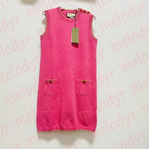 designer women vest dress fashion pink knitted skirts summer breathable round neck sleeveles dress, Black
designer women vest dress fashion pink knitted skirts summer breathable round neck sleeveles dress, Black
