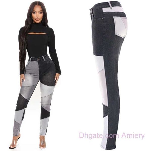 2023 summer pants blue and black double color pant splicing street trendy cotton wash jeans high waist women's trousers, Black;white
2023 summer pants blue and black double color pant splicing street trendy cotton wash jeans high waist women's trousers, Black;white