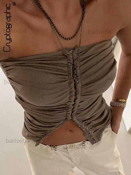 women's tanks camis cryptographic summer sleeveless ruched y2k breasted crop for women club party strapless tube streetwear clothes t, White
women's tanks camis cryptographic summer sleeveless ruched y2k breasted crop for women club party strapless tube streetwear clothes t, White