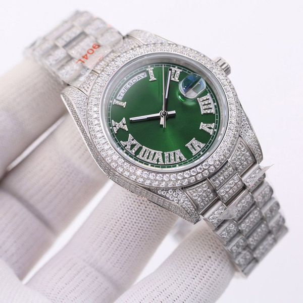 casual business watches mechanical movement luxury mens watch 41mm fashion dial stainless steel strap diamond wristwatches orologio di lusso, Slivery;brown
casual business watches mechanical movement luxury mens watch 41mm fashion dial stainless steel strap diamond wristwatches orologio di lusso, Slivery;brown