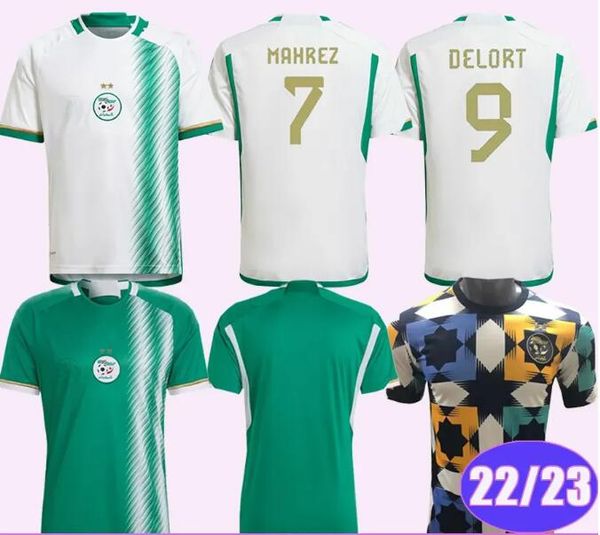 22 23 algeria algerie mens soccer jerseys slimani mahrez feghouli bennacer atal home away football shirts short sleeve uniforms, Black;yellow
22 23 algeria algerie mens soccer jerseys slimani mahrez feghouli bennacer atal home away football shirts short sleeve uniforms, Black;yellow