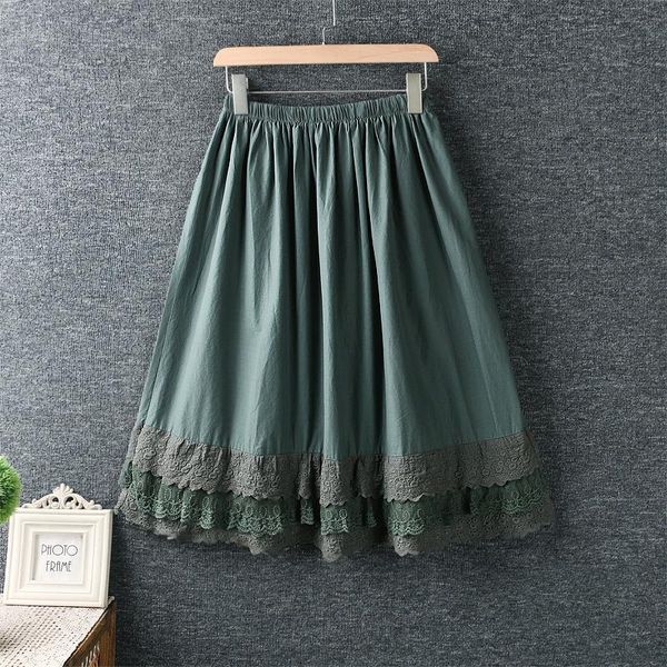 capris 2021 new spring autumn women skirt literary fresh elastic waist lace embroidery loose cotton skirt, Black;white
capris 2021 new spring autumn women skirt literary fresh elastic waist lace embroidery loose cotton skirt, Black;white