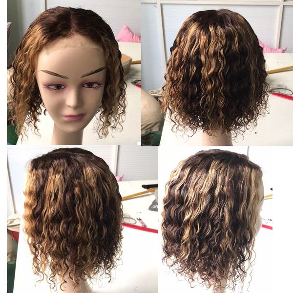 brazilian human hair 4x4 lace closure bob wig p4/27 piano color kinky curly 4x4x1 wigs 10-16inch, Black
brazilian human hair 4x4 lace closure bob wig p4/27 piano color kinky curly 4x4x1 wigs 10-16inch, Black