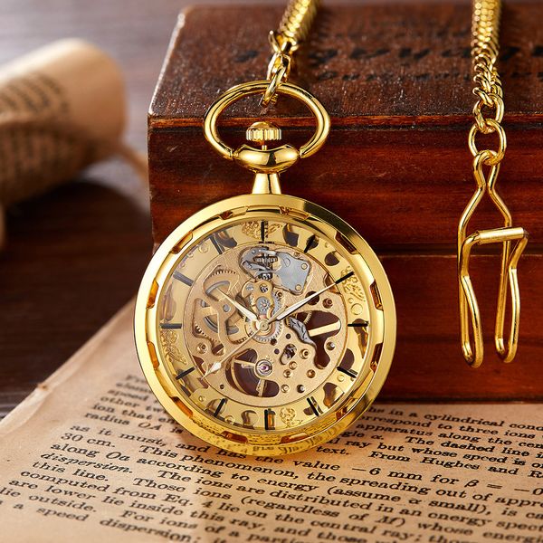 men window tungsten steel hollow mechanical watches roman mechanical pocket watches, Slivery;golden
men window tungsten steel hollow mechanical watches roman mechanical pocket watches, Slivery;golden