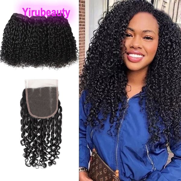 brazilian pixie curly funmi hair 3 bundles with 4x4 lace closure part 100% human hair natural color 4 pcs/lot, Black;brown
brazilian pixie curly funmi hair 3 bundles with 4x4 lace closure part 100% human hair natural color 4 pcs/lot, Black;brown