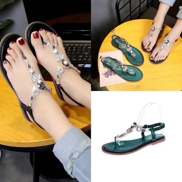sandals summer flat romen style rhinestone sandals fashion closed toe sandals women comfortable beach shoes sandalias de mujer 230322, Black
sandals summer flat romen style rhinestone sandals fashion closed toe sandals women comfortable beach shoes sandalias de mujer 230322, Black