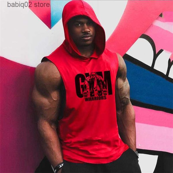 men' tank gym hooded tank men summer fitness clothing bodybuilding hoody vest mens sports fashion cotton sleeveless t shirts plus siz, White;black
men' tank gym hooded tank men summer fitness clothing bodybuilding hoody vest mens sports fashion cotton sleeveless t shirts plus siz, White;black