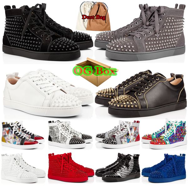 2023 with box designer men red casual shoe low dress bottoms sneakers for mens women leather fashion cut leather splike vintage glitter flat, Black
2023 with box designer men red casual shoe low dress bottoms sneakers for mens women leather fashion cut leather splike vintage glitter flat, Black