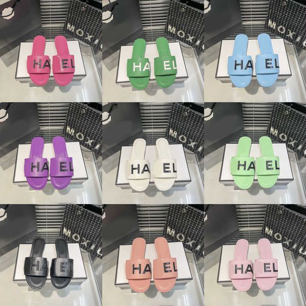 designer slippers women macaron flats fashion letter c embroidery leather platform sandals rubber sole candy color famous slides classic sum, Black
designer slippers women macaron flats fashion letter c embroidery leather platform sandals rubber sole candy color famous slides classic sum, Black