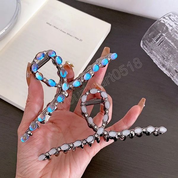 korean design fashion 12cm large hair clip claw alloy rhinestones ponytail clip hair accessories for women girls, Golden;silver
korean design fashion 12cm large hair clip claw alloy rhinestones ponytail clip hair accessories for women girls, Golden;silver