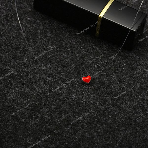 new design drop oil heart charms invisible fish line crystal choker necklace for women collar jewelry gift fashion jewelrynecklace invisible, Silver
new design drop oil heart charms invisible fish line crystal choker necklace for women collar jewelry gift fashion jewelrynecklace invisible, Silver