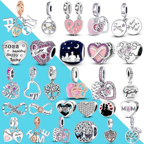 925 sterling silver dangle charm diy heart shape dangle charms for mom son daughter sister friend bead fit pandora charms bracelet diy jewel, Black
925 sterling silver dangle charm diy heart shape dangle charms for mom son daughter sister friend bead fit pandora charms bracelet diy jewel, Black