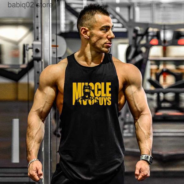 men' tank new gym tank summer brand cotton sleeveless shirt casual fashion fitness stringer tank men bodybuilding clothing m-xxl t230, White;black
men' tank new gym tank summer brand cotton sleeveless shirt casual fashion fitness stringer tank men bodybuilding clothing m-xxl t230, White;black