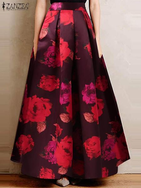 capris women summer bohemian floral printed maxi skirts zanzea fashion pleated long skirt faldas saia high waist aline holiday skirt, Black;white
capris women summer bohemian floral printed maxi skirts zanzea fashion pleated long skirt faldas saia high waist aline holiday skirt, Black;white
