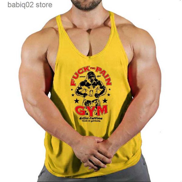 men' tank gyms workout sleeveless shirt stringer tank men bodybuilding clothing fitness mens sportwear vests muscle singlets cotton t, White;black
men' tank gyms workout sleeveless shirt stringer tank men bodybuilding clothing fitness mens sportwear vests muscle singlets cotton t, White;black