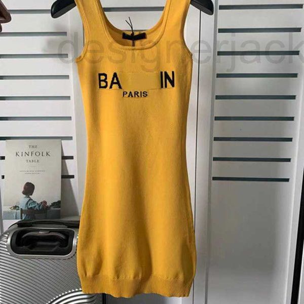 casual dresses designer luxury knitted dress summer sleeveless long dress skirt womens quick drying breathable ocr7, Black;gray
casual dresses designer luxury knitted dress summer sleeveless long dress skirt womens quick drying breathable ocr7, Black;gray